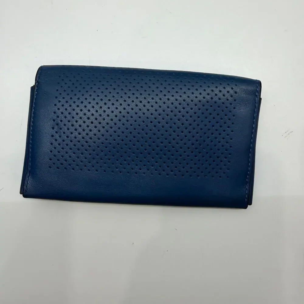 Coach Blue Leather Mens Wallet